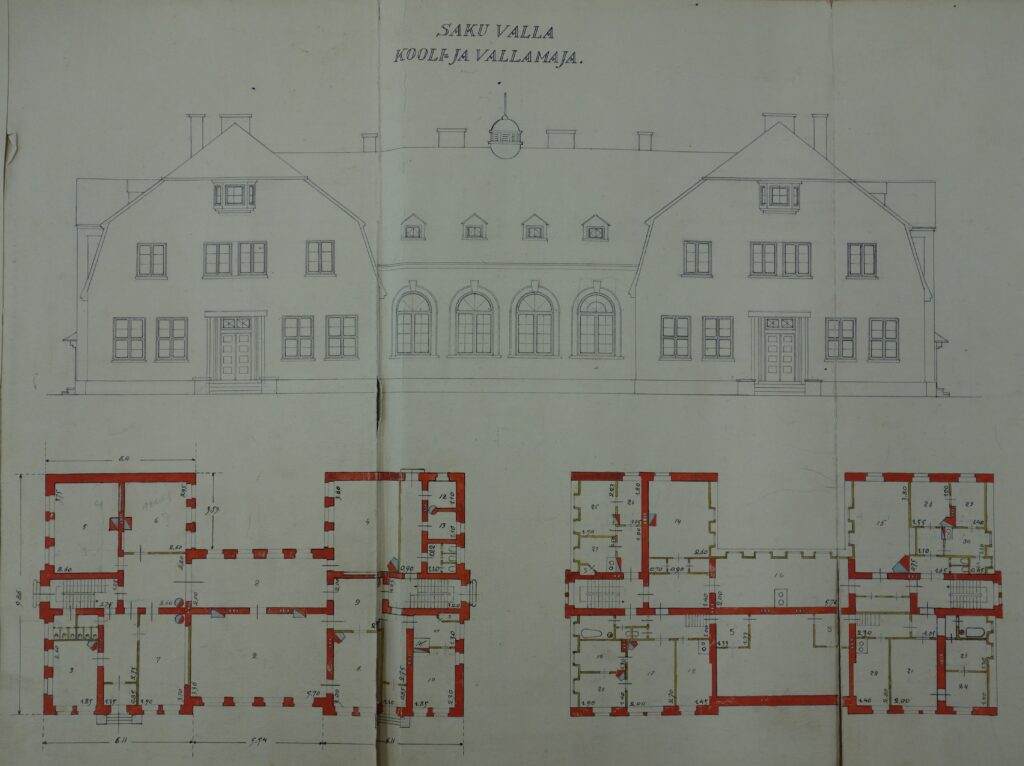 Saku kogukonnamaja esimene projekt 1923